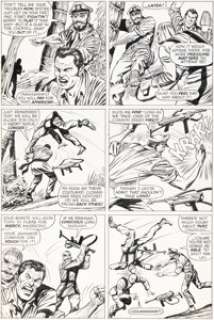 Dick Ayers and Syd Shores Capt. Savage and His Leatherneck Raiders #4 Baron Strucker Story Pages Original Art Group of 11 (Marvel, 1968). (Total: 11 Original Art)