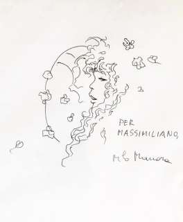 Manara, Milo | Manara, Milo - original sketch - "Miele" | Catawiki