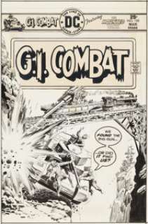 Luis Dominguez G.I. Combat #188 Haunted Tank Cover Original Art (DC, 1976). | Heritage