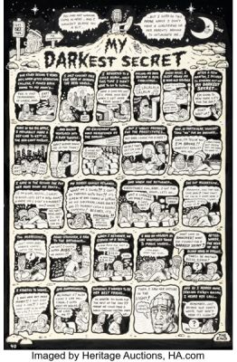 Joe Matt Drawn & Quarterly #4 Peepshow Complete 1-Page Story Original Art (Drawn & Quarterly, 1991).