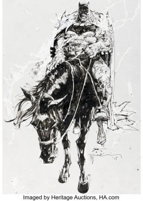 Bill Sienkiewicz Dark Knight III: The Master Race #8 Variant Cover Preliminary Original Art (DC, 2017). | Heritage