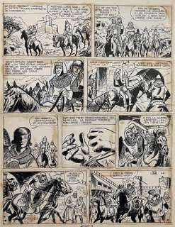 Sirius | Sirius - Planche originale - Les Timour T19 - Le Fils du Croisé - (1966) | Catawiki