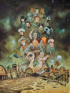 Serge Pellé - Orbital - Première Époque - Couverture originale de l‘intégrale n°1. Œuvre en cours d‘exposition, disponible à partir du 10…