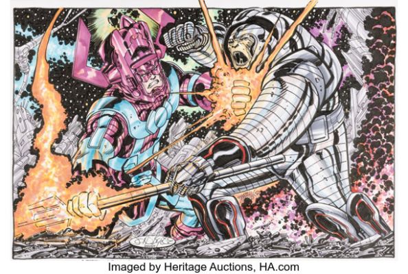 John Byrne and Steve Lydic - Galactus vs. Terminus Illustration Original Art (2007). | Heritage