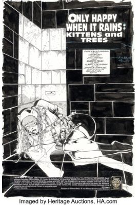 Jim Balent and John Stanisci Catwoman #60 Splash Page 1 Original Art (DC, 1998).