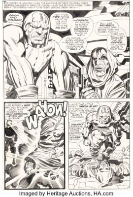 Jack Kirby and Mike Royer New Gods #11 Story Page 7 Original Art (DC, 1971). | Heritage