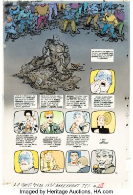 Lynn Varley Batman: The Dark Knight #2 Story Page 46 Production Color Original Art (DC, 1986). | Heritage