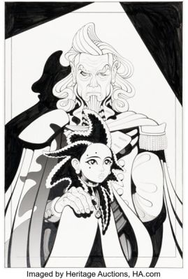 Tradd Moore The New World #2 Variant Cover Original Art (Image, 2018).