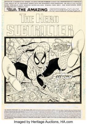 Erik Larsen, Randy Emberlin, and Mike Machlan The Amazing Spider-Man #340 Splash Page 1 Original Art and Production Stat (Marvel, 1990). (Total: 2 Original Art) | Heritage