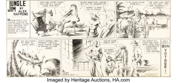 Alex Raymond Jungle Jim Sunday Comic Strip Original Art dated 10-20-35 (King Features Syndicate, 1935). | Heritage