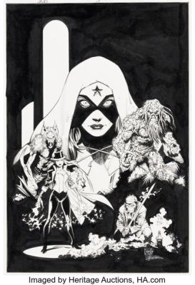 Greg Capullo and Jonathan Glapion Justice League Dark #3 Variant Cover Original Art (DC, 2018).