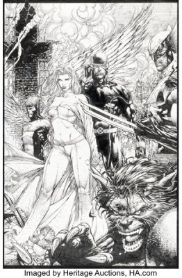 David Finch The Uncanny X-Men #494 "Messiah CompleX" Chapter 10 Cover Original Art (Marvel, 2008). | Heritage