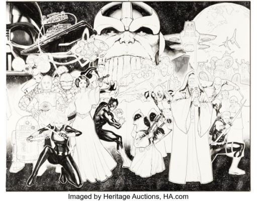 David Marquez Star Wars / Marvel: Hope Assembles #1-5 Interconnecting Covers Original Art (Marvel, 2026). (Total: 5 Original Art) | Heritage