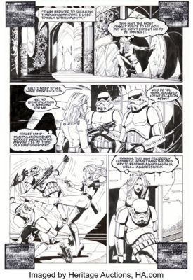 Carlos Ezquerra Mara Jade: By The Emperor’s Hand #3 Story Page 17 Original Art (Dark Horse, 1998). | Heritage