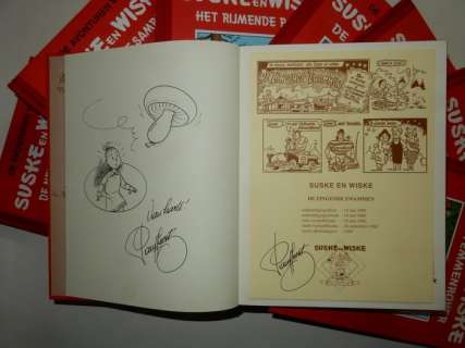 Vandersteen, Willy | Suske en Wiske - 8x Strip Klassiek - Met 8 opdrachttekeningen Paul Geerts - Cartonné - EO - (1997/1999) | Catawiki