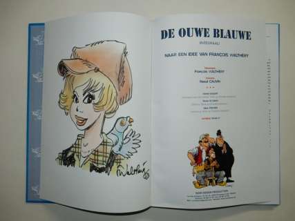 Walthéry, François | Walthéry Natasja - De Ouwe Blauwe Integraal - Met originele kleuren-tekening + 2 ex-libris - E.A. 8/26 - Cartonné - EO - (2022) | Catawiki