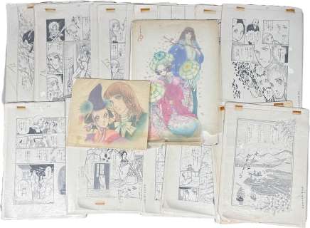 Chikae Ide’s Hand-Drawn Manuscript "Flowering Dutch Hill" 59 pages in total and 2 color illustrations | Mandarake (Big Web)