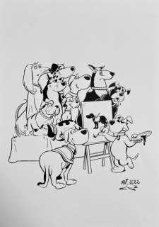 Jef - Dessin original - Dog star - (2022) | Catawiki