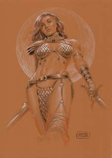 De Luca, Giuseppe - 1 Original drawing - Red Sonja | Catawiki