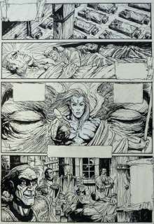 Pontet, Cyril - 1 Original page - Chroniques de la Lune Noire T8 - Le Glaive de la justice - 1998 | Catawiki