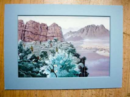 Torton, Jean - 1 Gouache - La Fresque Biblique - Peinture 106 | Catawiki