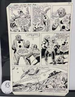 Mike DeCARLO. « Green Lantern ». Encre de Chine pour la planche 2… | misc / divers