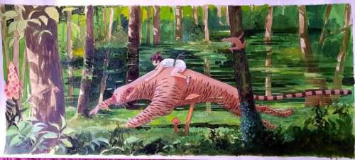 Zuccheri, Laura - 1 Original drawing - Les Epee de Verre - Run Booba! - 2024 | Catawiki