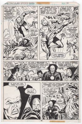 Sal Buscema | Tavola originale per Spectacular Spider-Man 12 p. 16. Cm. 27 x 40. MARVEL COMICS USA. Year 1977. Inks by Esposito. | Art e Fumetto