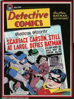 Dick Sprang - Cover Recreation of Detective Comics #136 (1991). A fantastic recreation rendered by one of Batman’s - | Heritage