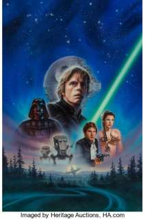 John Alvin (American, 1948-2008) Star Wars: Return of the Jedi, International Video Cover, 1995 Acrylic on - | Heritage
