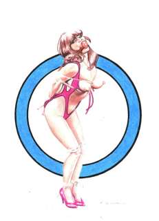 Giovanna Casotto - 1 Colour pencil drawing - Selen - 1992 | Catawiki