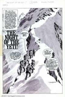 Russ Heath - Original Art for Vampirella #77, Complete 10-page Story, "The Night of the Yeti" (Warren, - | Heritage