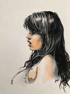 Andrea Jula - 1 Original colour drawing - Druuna | Catawiki