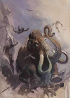 Ken Kelly (American, b. 1946). The Ice Mammoth Cometh study, 1991. Oil on board. 46 x 33 inches (116.8 x 83.8 cm). Signe... | Heritage