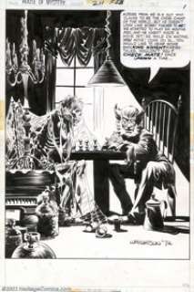 Berni Wrightson - Original Title Page for House of Mystery #211 (DC, 1973). Not too many artists are able to - | Heritage