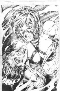 Clarence Lansang - Darkness 28 Pg 01 Splash Witchblade Top Cow