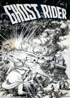 Frank Frazetta - Original Cover Art for Ghost Rider #3 (ME, 1950). Frank Frazetta is widely held to be the - | Heritage