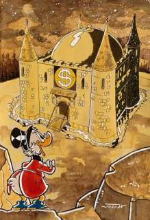 Julian Jordan - 1 Croquis en couleur - Donald Duck - "The Golden Castle" | Catawiki