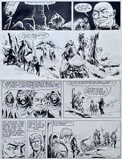 Vance, William - 1 Original page - Bob Morane T14 - La Prisonnière de l’Ombre Jaune - 1972 | Catawiki