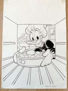Roberta Migheli - 1 Original drawing - Donald Duck - Nonna Papera (cover originale inedita) | Catawiki