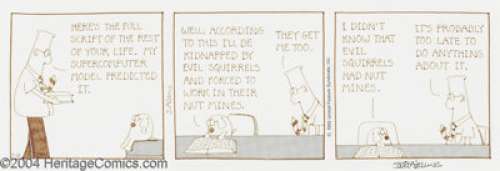 Scott Adams - Original Comic Strip Art for Dilbert Daily dated 7-21-92 (United Features Syndicate, 1992). -