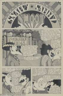 Skip Williamson - Bijou #1 Complete 3-page Story, "Snappy Sammy Smoot" Original Art (Bijou Publishing -