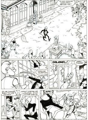 Michel Rodrigue - Lot 485 - Clifton, Elémentaire, mon cher Clifton !, planche originale à l’encre de chine.