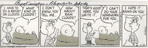 Charles Schulz - Peanuts Daily Comic Strip Original Art, dated 1-31-98 (United Feature Syndicate, 1998). Long - | Heritage