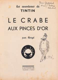 Hergé | Tintin, illustration Ã  l’encre noire… | Millon