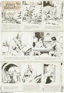 John Cullen Murphy and Hal Foster - Prince Valiant Sunday Comic Strip Original Art, dated 11-1-70 (King Features -