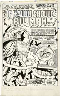 Bill Everett - Strange Tales #149, Splash Page 1 Original Art (Marvel, 1966). The evil Kaluu, freed from five - | Heritage