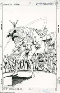 Rafael Kayanan and Dick Giordano - The Fury of Firestorm Annual #2 Cover Original Art (DC, 1984). Plagued by -