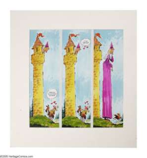 Paul Coker Jr. - Mad #183 "More Fairy Tales We‘d Like to See - The Princess in the Tower" Page -