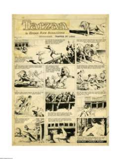 Hal Foster - Tarzan Sunday Comic Strip Original Art, dated 11-17-35 (King Features Syndicate, 1935). The field - | Heritage